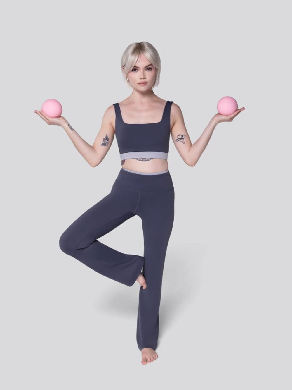 Bala Activewear Matching Set in Charcoal Size Medium